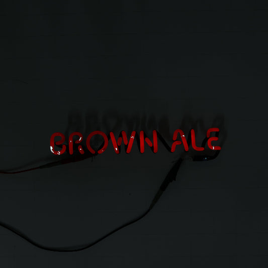 BROWN ALE Single Stroke Word Unit for This Will Look Great In Somebody's Basement (or A $400 sign to get you to buy a $6 Beer) Replacement Tube - Neon Sign Part
