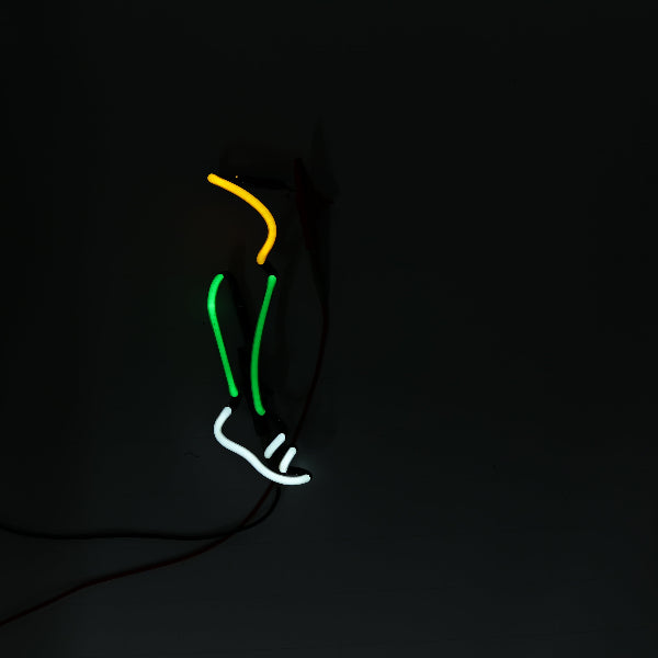 Left Side Foot / Leg for Bud Light Motion NFL Green Bay Packers Player Replacement Tube - Neon Sign Part