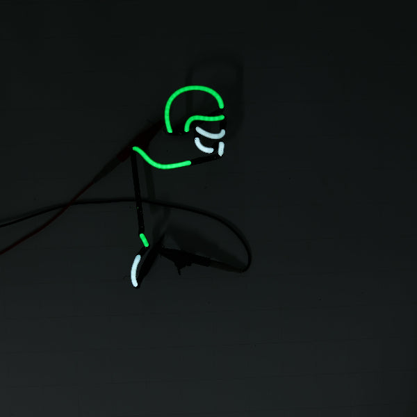 Helmet / Head / Body for Bud Light Motion NFL Green Bay Packers Player Replacement Tube - Neon Sign Part