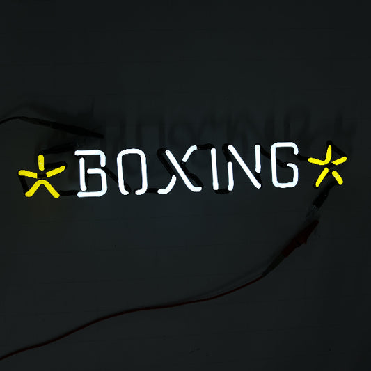 BOXING Single Stroke Word unit with Star Emphasis for Corona Extra Boxing Replacement Tube - Neon Sign Part