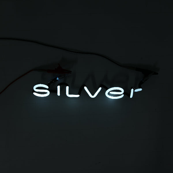 SILVER Single Stroke Word unit for Bacardi Silver Replacement Tube - Neon Sign Part