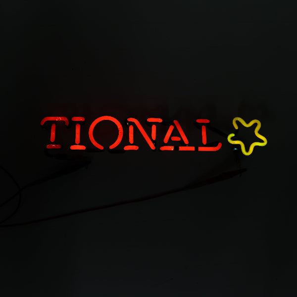 TIONAL Single Stroke Word unit with star for Yuengling Traditional Lager Replacement Tube - Neon Sign Part