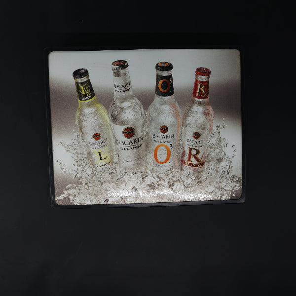 Plastic Housing / Front Plastic for Bacardi Neon Sign Plastic Replacement Panel
