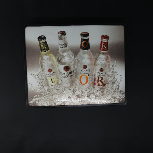 Plastic Housing / Front Plastic for Bacardi Neon Sign Plastic Replacement Panel