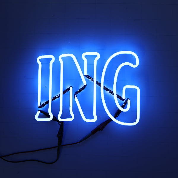 ING Double Stroke Word unit for Rolling Rock Replacement Tube - Neon Sign Part
