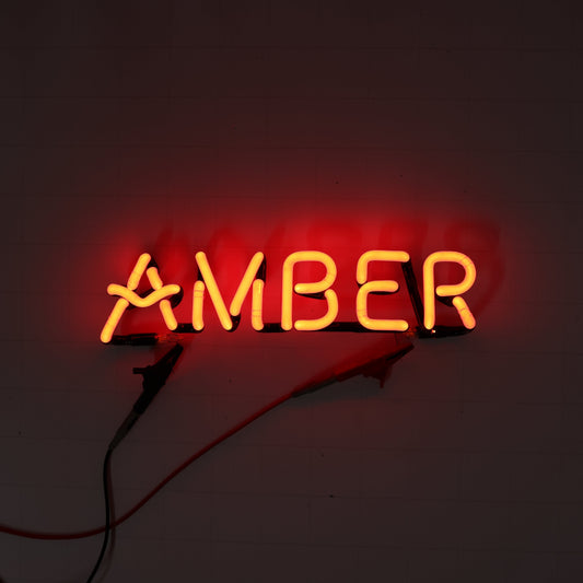 AMBER Single Stroke Word unit for Alaskan Amber Replacement Tube - Neon Sign Part