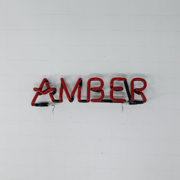AMBER Single Stroke Word unit for Alaskan Amber Replacement Tube - Neon Sign Part