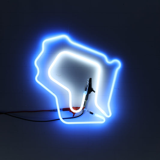 Wisconsin Shaped Border with Backlight Replacement Tube - Neon Sign Part