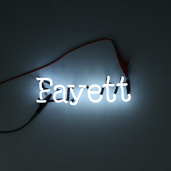 Fayett Single Stroke Word unit for Pabst Beer Custom Name / City Fayetteville Replacement Tube - Neon Sign Part