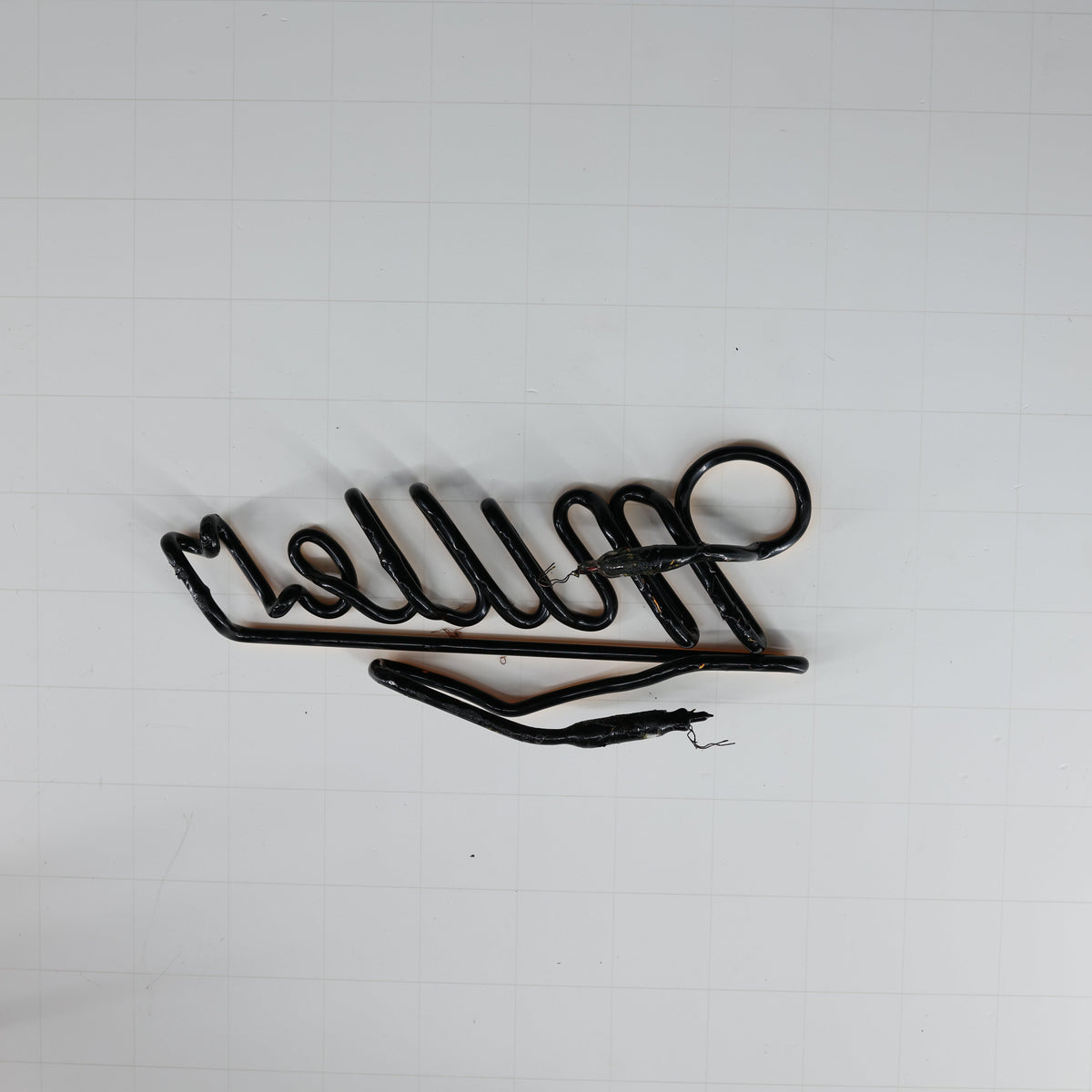 Miller Script Word unit with emphasis Replacement Tube - Neon Sign Part