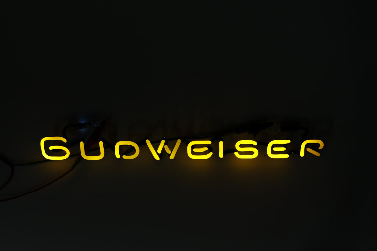 Budweiser Single Stroke Yellow Word unit Replacement Tube - Neon Sign Part