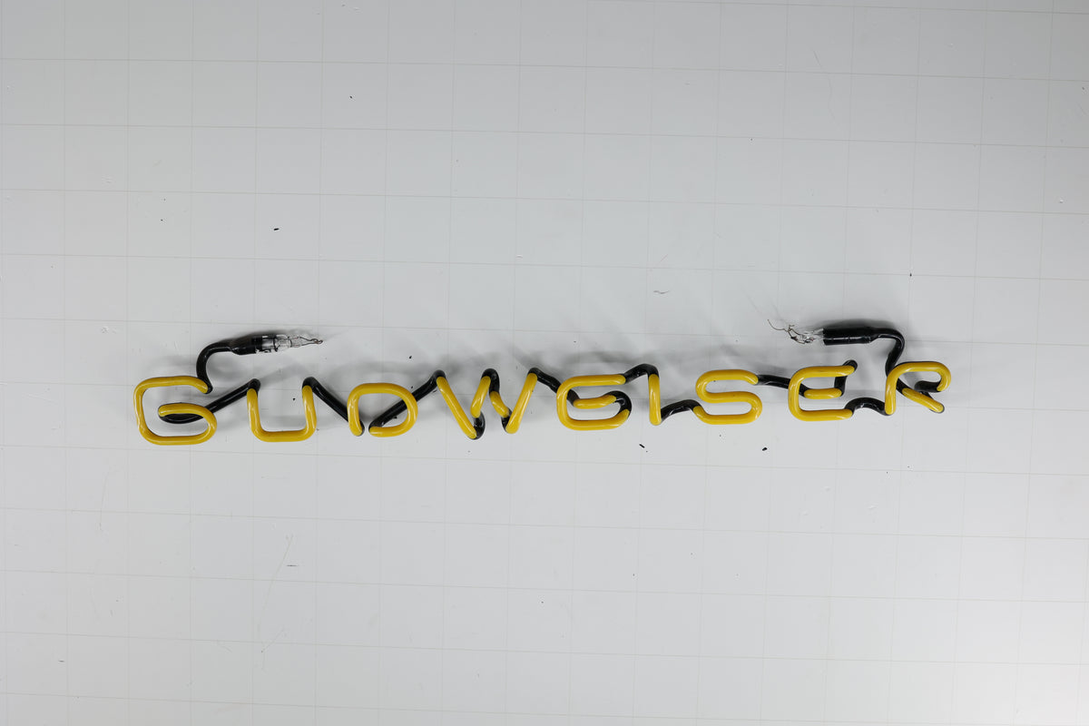 Budweiser Single Stroke Yellow Word unit Replacement Tube - Neon Sign Part