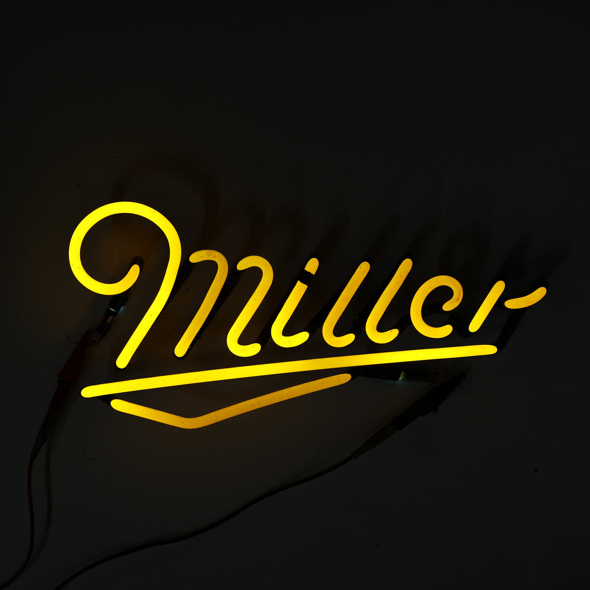 Miller Script Word Unit with emphasis Replacement Tube - Neon Sign Part