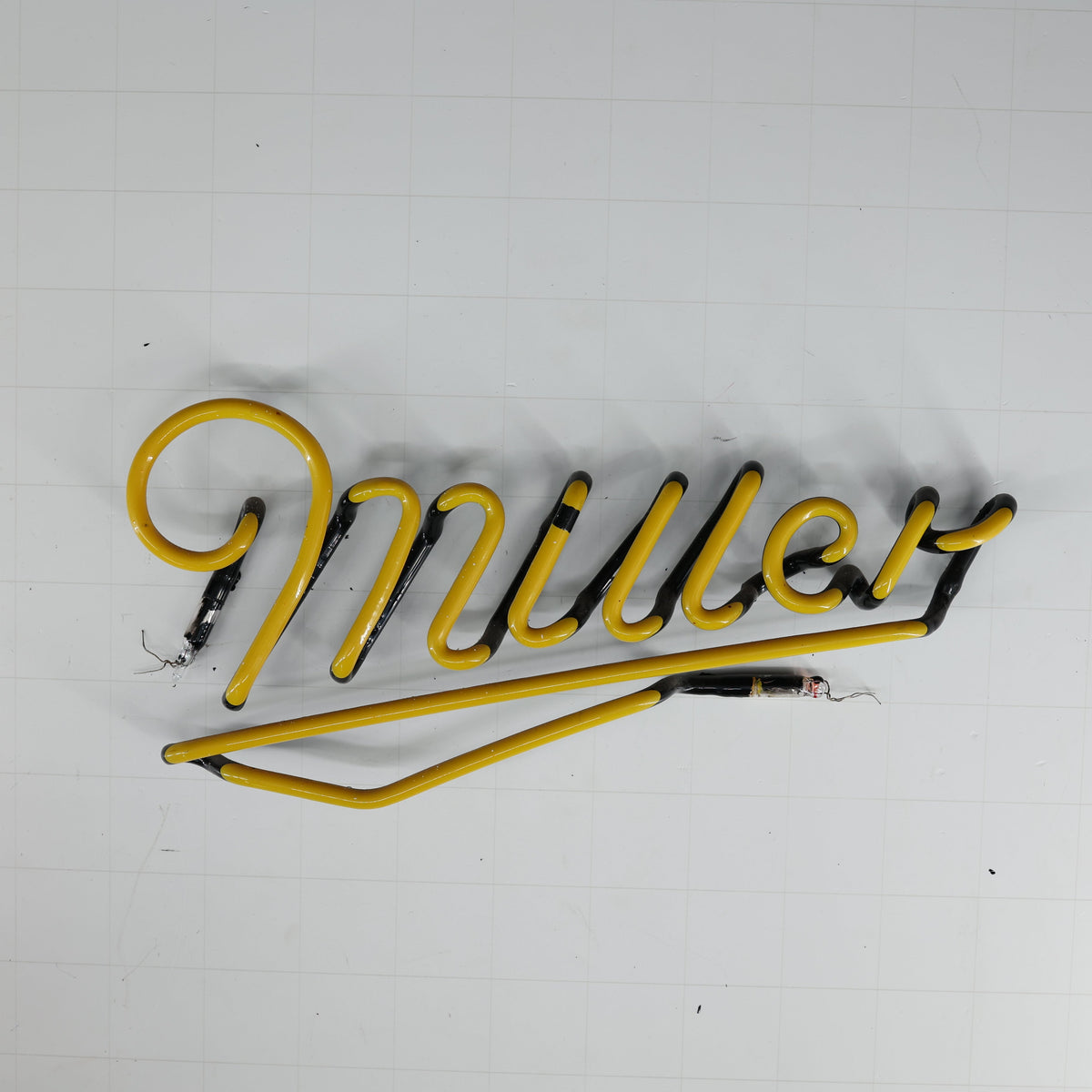 Miller Script Word Unit with emphasis Replacement Tube - Neon Sign Part