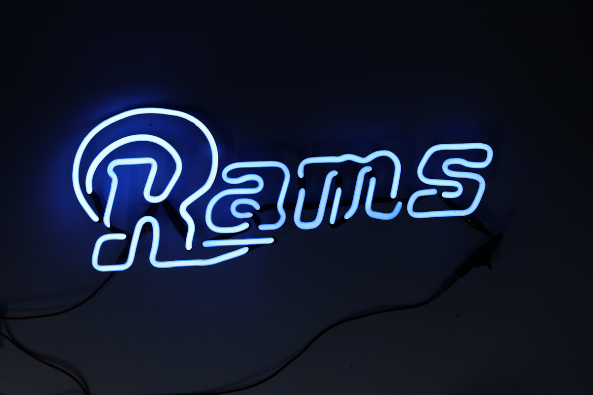 Rams Double Stroke Script Word unit Replacement Tube - Neon Sign Part
