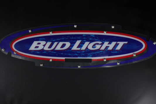 Bud Light Neon Sign Plastic Replacement Panel