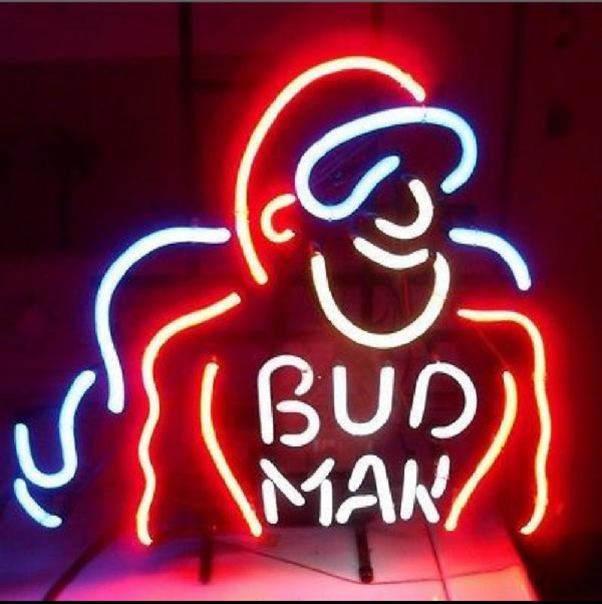 Goggles & Cape Border unit for Bud Man Replacement Tube - Neon Sign Part