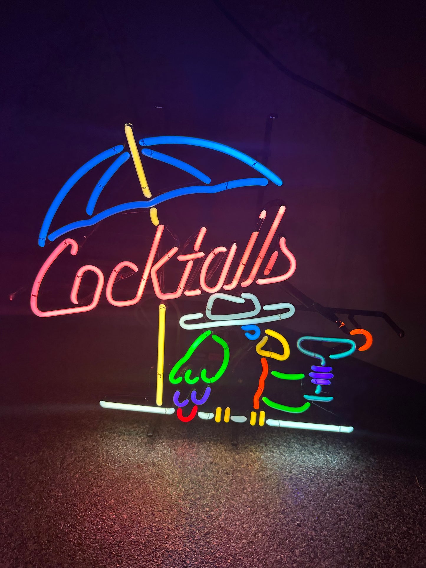 Parrot Head Hat and Wing Unit for Cocktails Replacement Tube - Neon Sign Part
