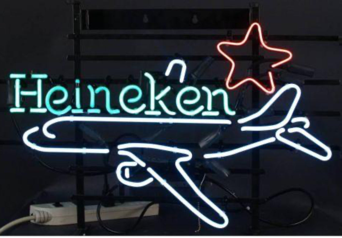 Airplane Border unit for Heineken Replacement Tube - Neon Sign Part