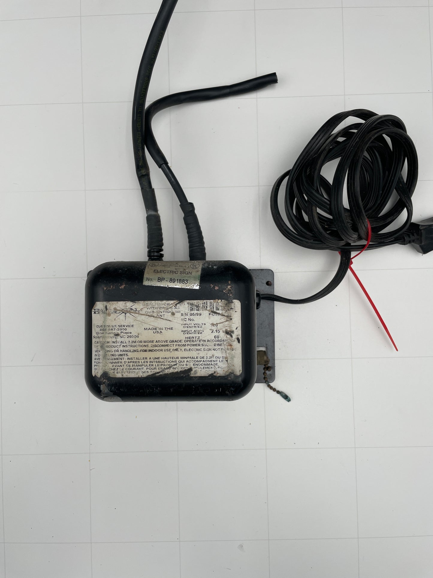 Allanson Vintage Core & Coil Neon Sign Replacement Transformer – 9Kv