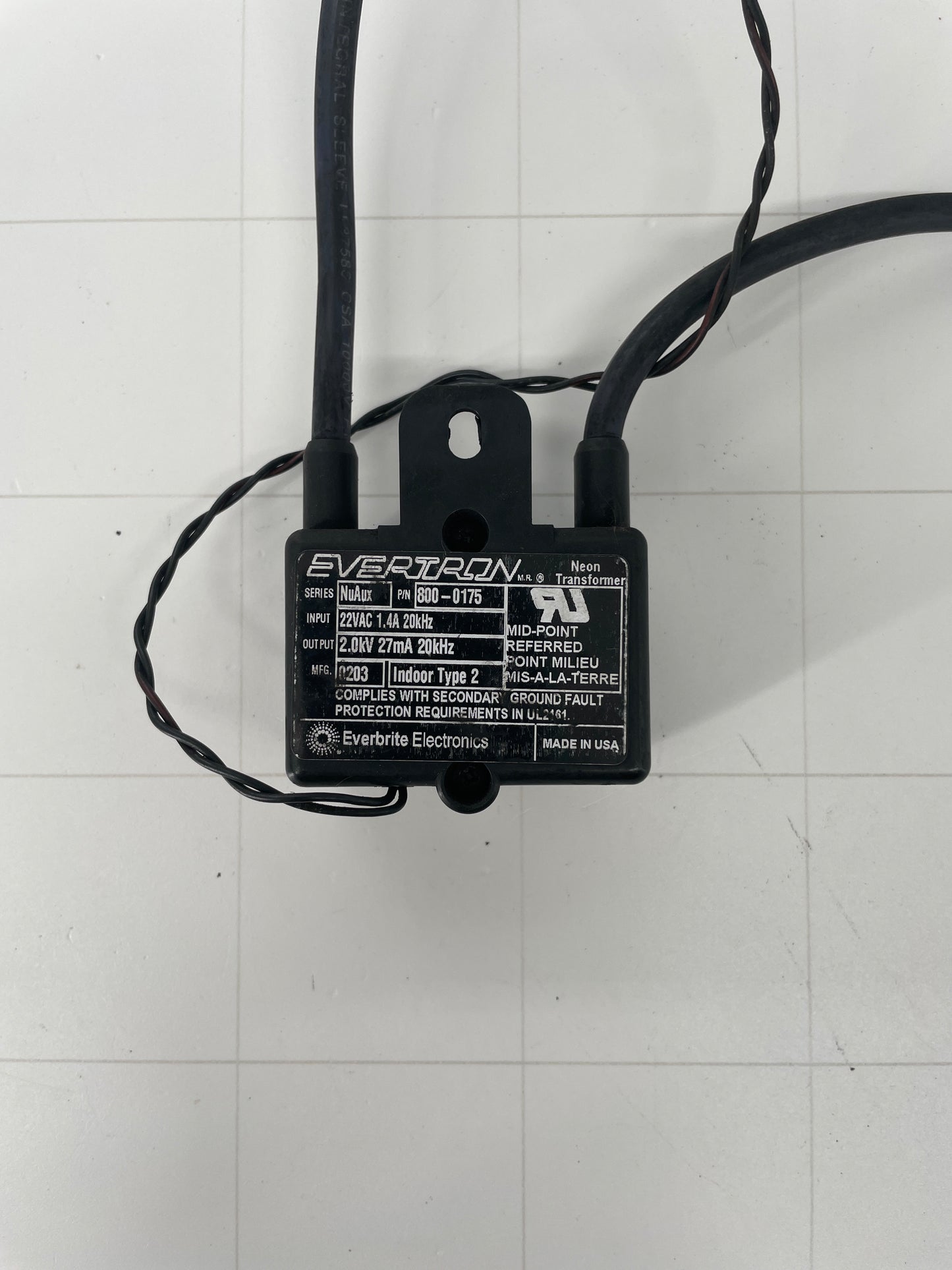Evertron 800-0175 NuAux Neon Motion Transformer – Used