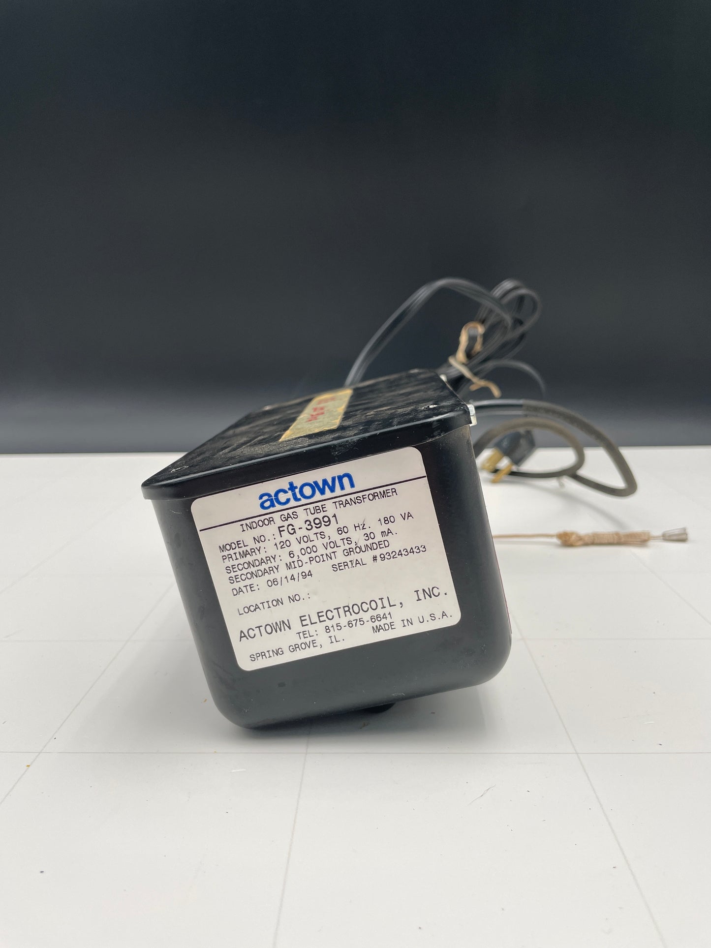 Actown Vintage Core & Coil Neon Sign Replacement Transformer – 6Kv