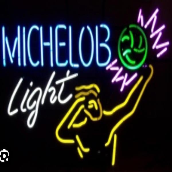 Volleyball and Border unit for Michelob Light Replacement Tube - Neon Sign Part