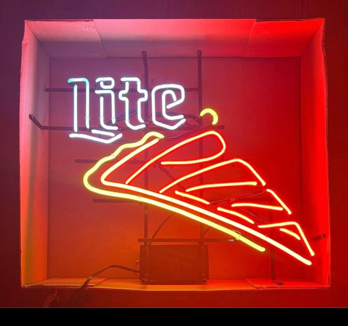 PIZZA Script Word unit for Miller Replacement Tube - Neon Sign Part