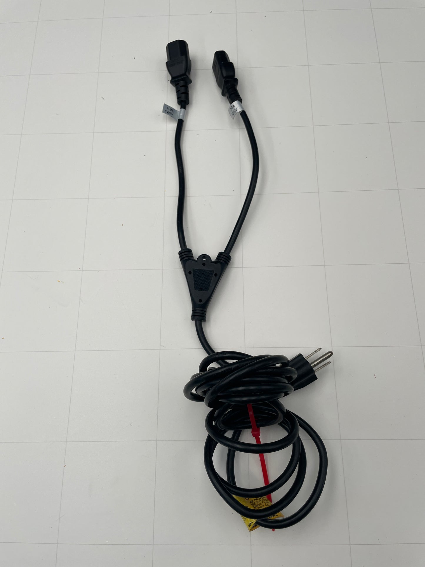 11 Ft Split Neon Sign Power Cord – Dual IEC Y-Style Replacement Cable