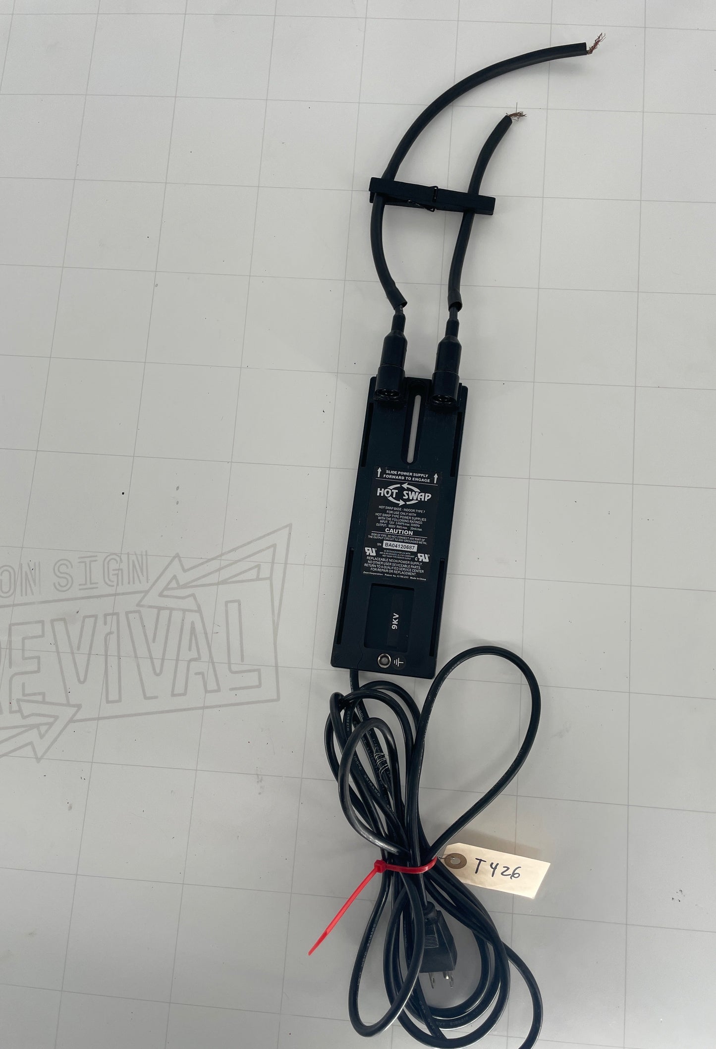 Hot Swap Base Electronic Neon Sign Replacement Transformer – 9Kv
