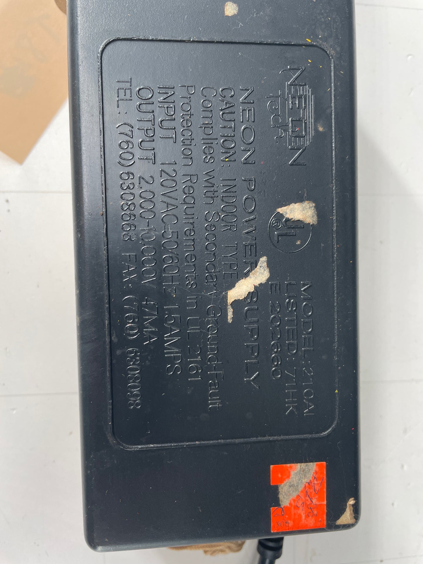 Neon Tech Electronic Neon Sign Replacement Transformer – 10Kv