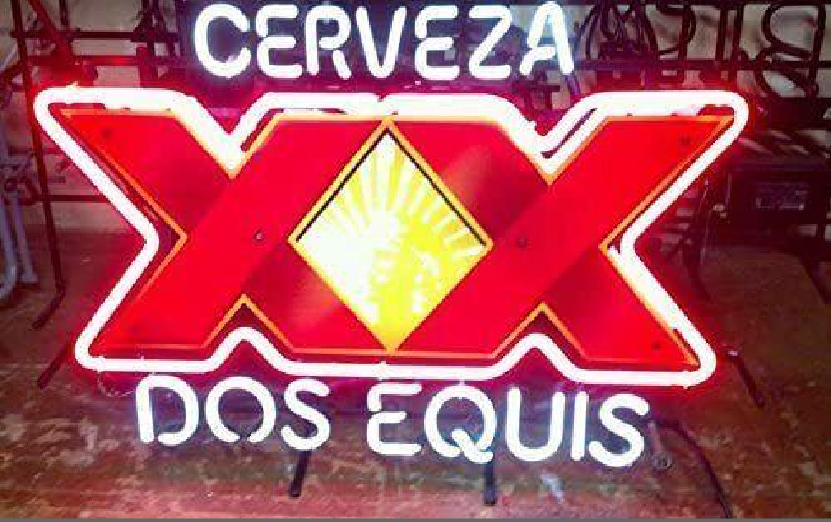 XX Single Stroke Word unit / Border unit for Cerveza Dos Equis Replacement Tube - Neon Sign Part