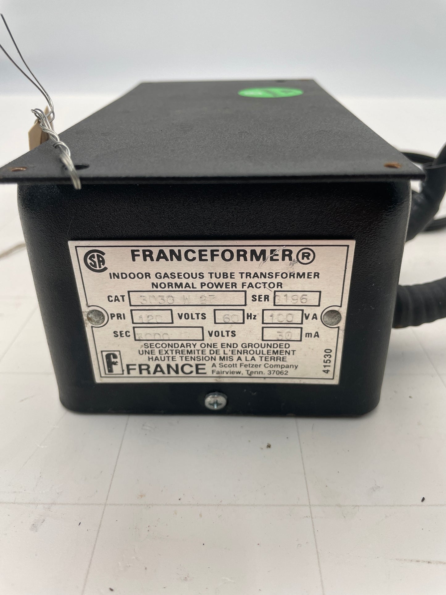 Franceformer Vintage Core & Coil Neon Sign Replacement Transformer – 6Kv