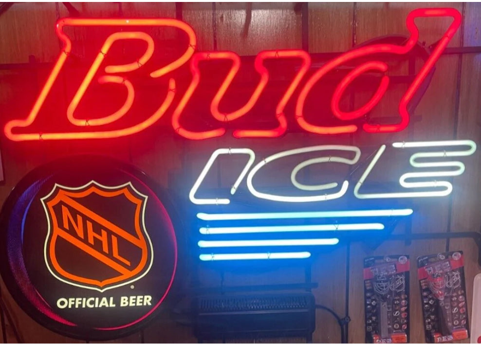 Bud Ice NHL Florida Panthers Plastic for sign shown Replacement Panel