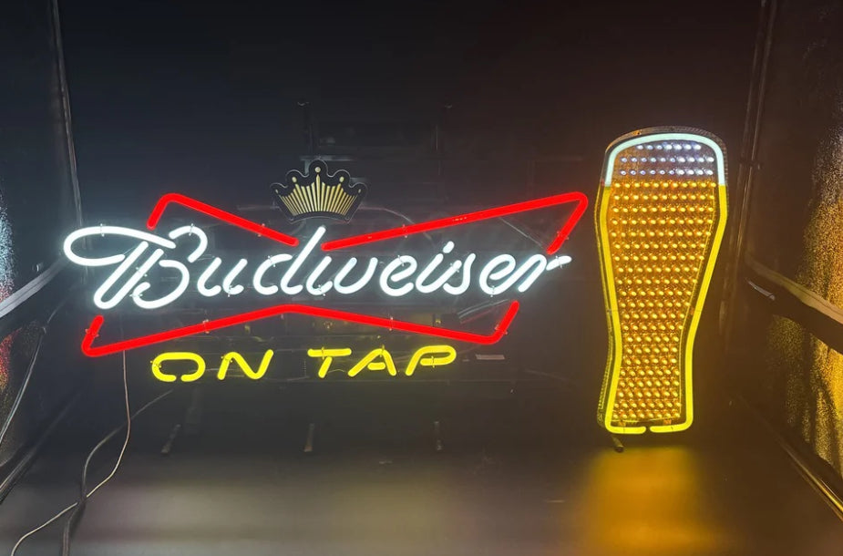 Pint Glass Border unit for Budweiser On Tap “LED” Motion Replacement Tube - Neon Sign Part