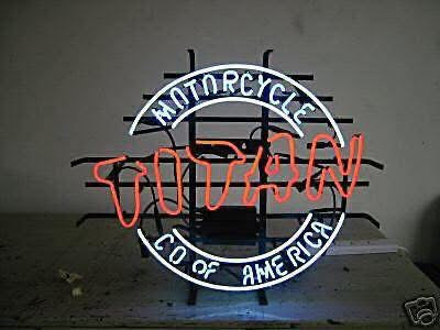 AMERICA arched Single Stroke Word unit for Titan Motorcycle Co. of America Replacement Tube - Neon Sign Part