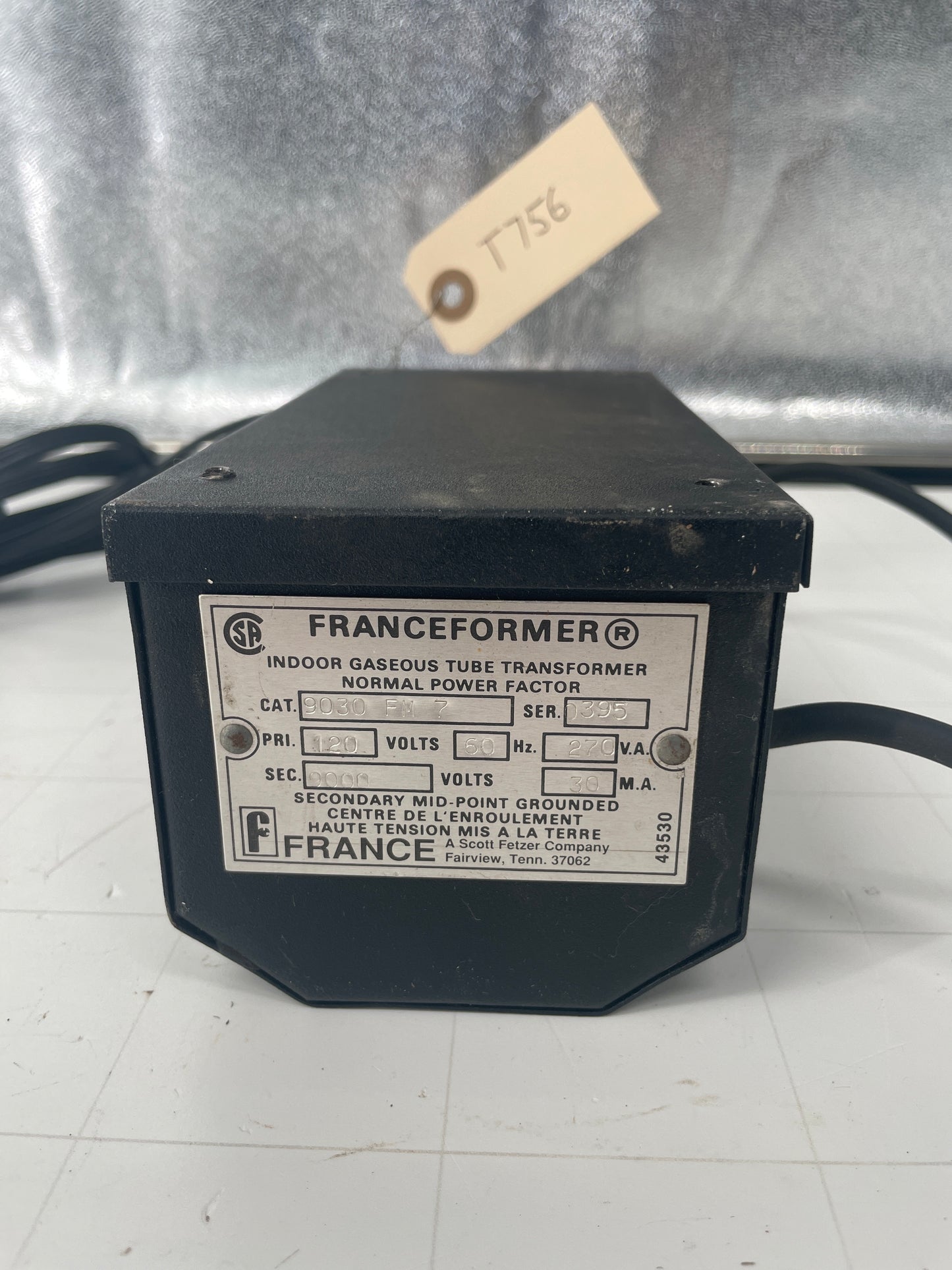 Franceformer Vintage Core & Coil Neon Sign Replacement Transformer – 9Kv