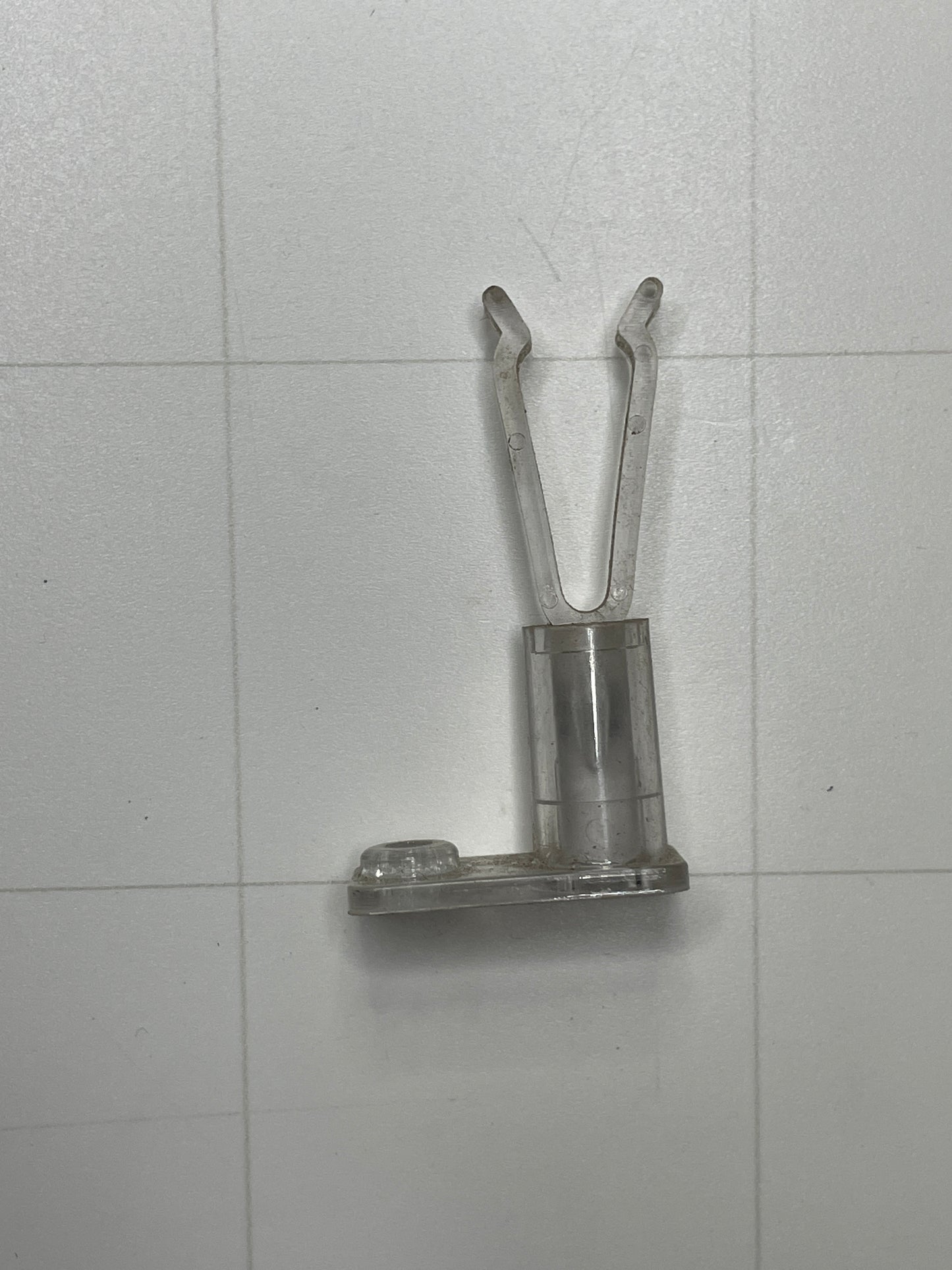 12mm Neon Sign Replacement Clear Plastic Tube Support - 2 1/4" Height