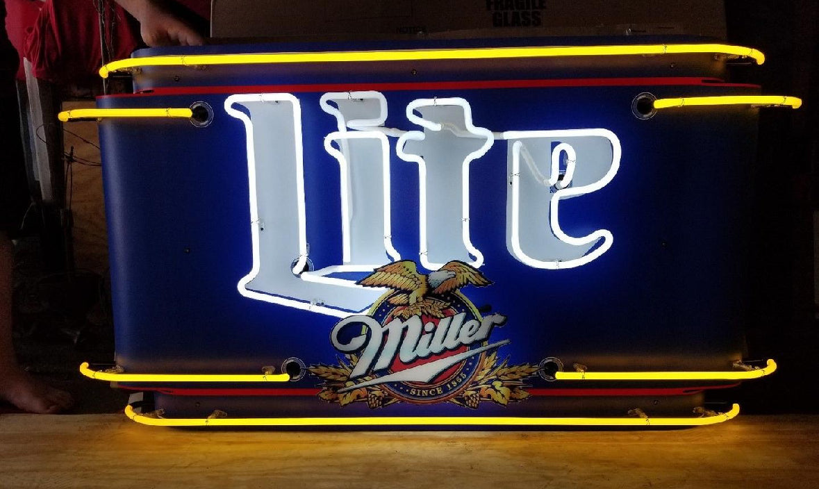 Top / Bottom Border unit for Large Miller Lite Classic Replacement Tube - Neon Sign Part