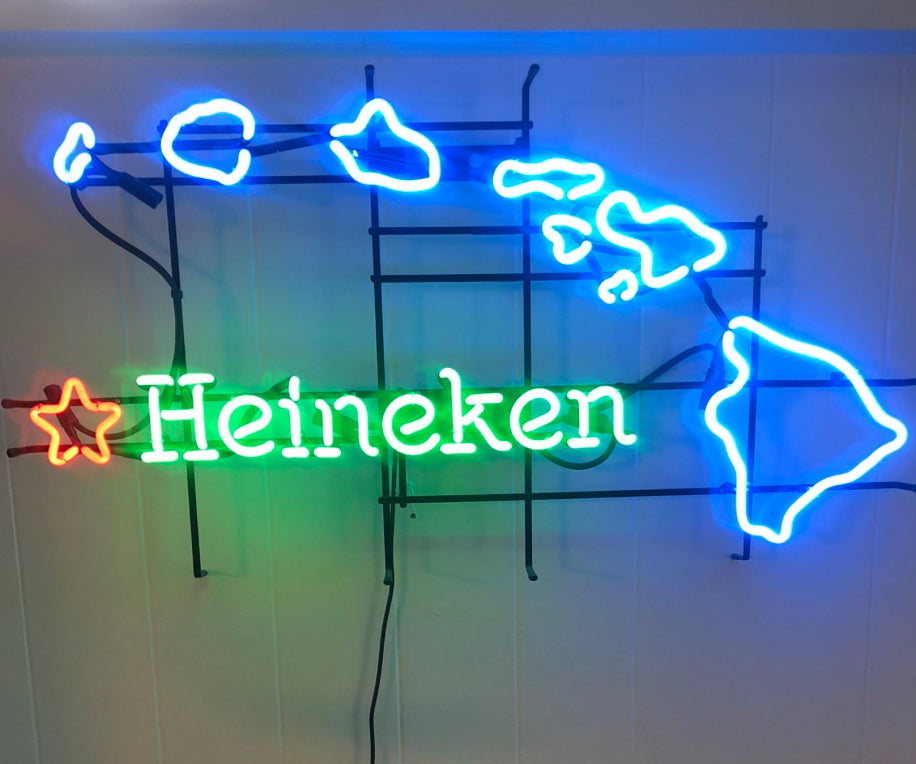 eken Single Stroke Word unit for Heineken Hawaiian Island ( Large Version ) Replacement Tube - Neon Sign Part
