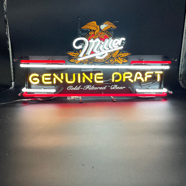 GENUINE Single Stroke Word unit for Miller Genuine Draft Replacement Tube - Neon Sign Part