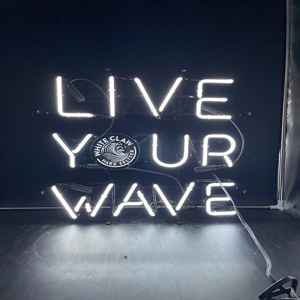 White Claw "Live Your Wave" Neon Sign