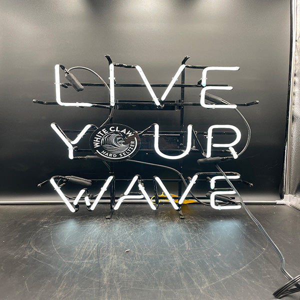 White Claw "Live Your Wave" Neon Sign