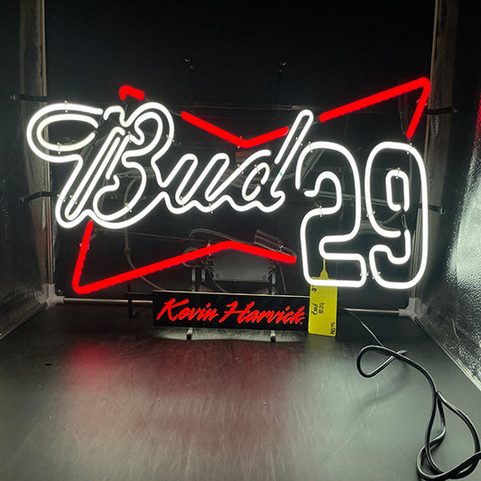 Bud 29 Kevin Harvick Neon Sign