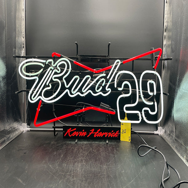 Bud 29 Kevin Harvick Neon Sign