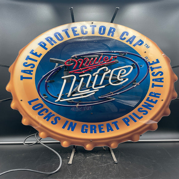 Miller Lite Taste Cap Neon Sign