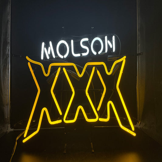 Molson Triple XXX Neon Beer Sign