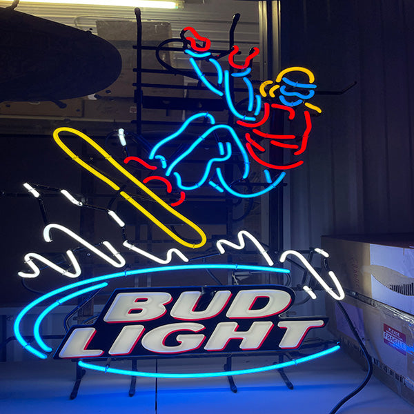 Bud Light Snowboarding Neon Sign