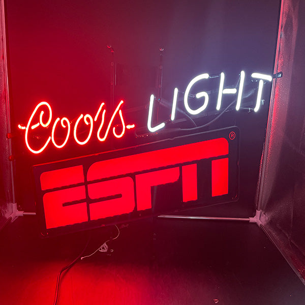 Coors Light ESPN Neon Sign