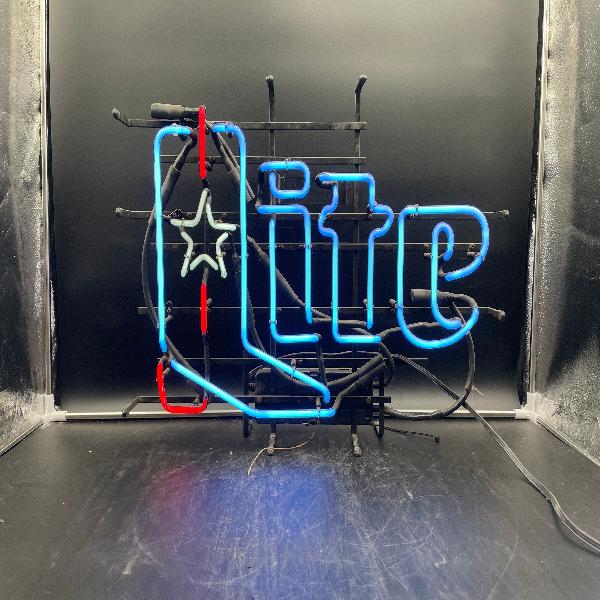 Miller Lite Cowboy Boot Neon Sign